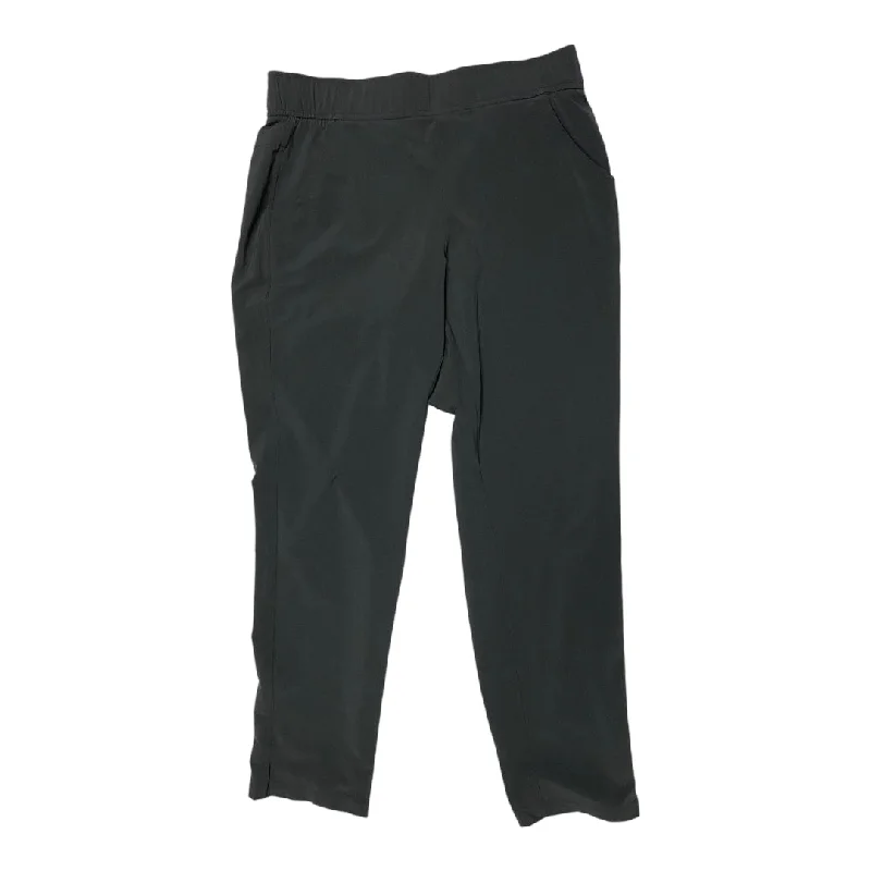 Casual Plaid Pants-Athletic Pants By Eddie Bauer In Black, Size: S