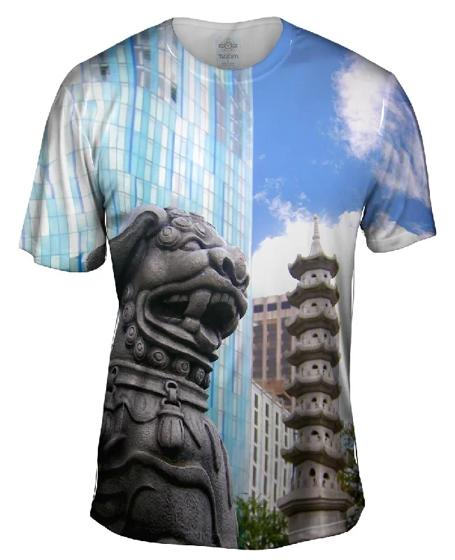 Outdoor T-Shirt-Guardian Dog Chinese Quarter