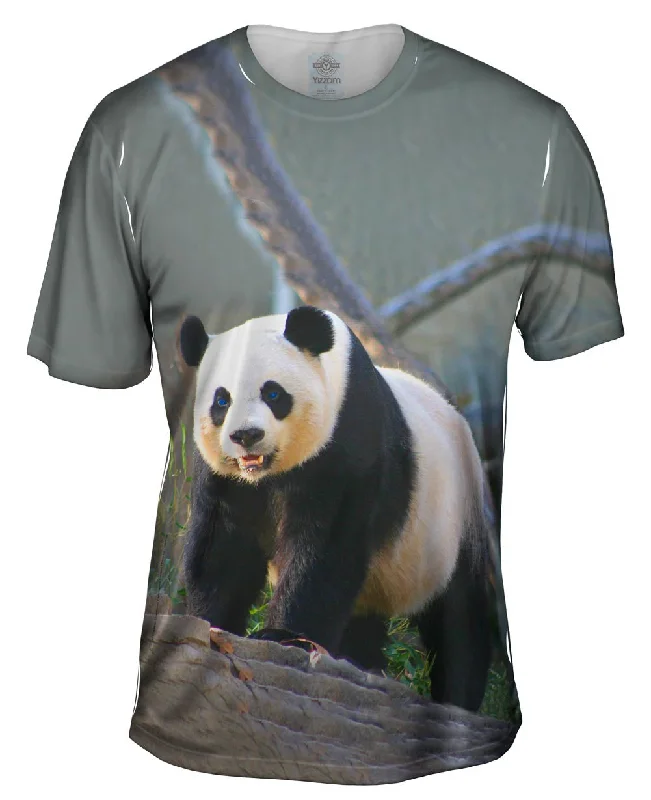 Art Print T-Shirt-Panda On Patrol