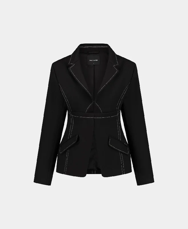 Warm Winter Jacket-Obsidian Black Gianna Blazer