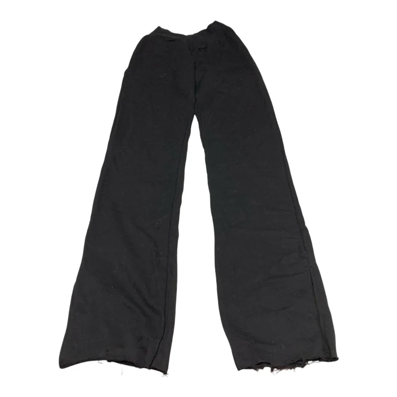 Wide Leg Trouser Pants-Pants Lounge By Naked Wardrobe In Black, Size: L