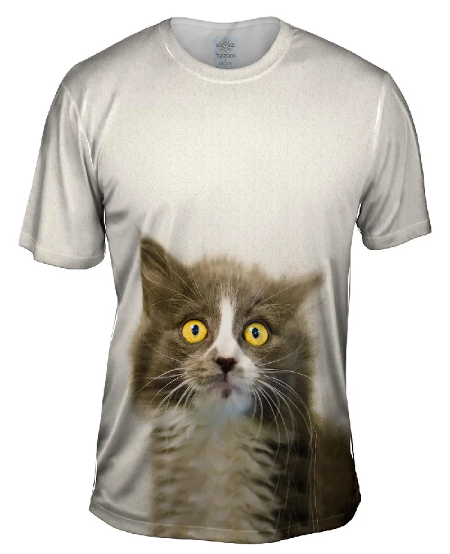 Nature Print T-Shirt-Look At Me Kitty Cat