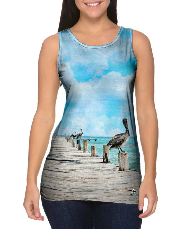 Classic Sleeveless Tee-Mario Maruffi - "Bird On Pier" (2014)