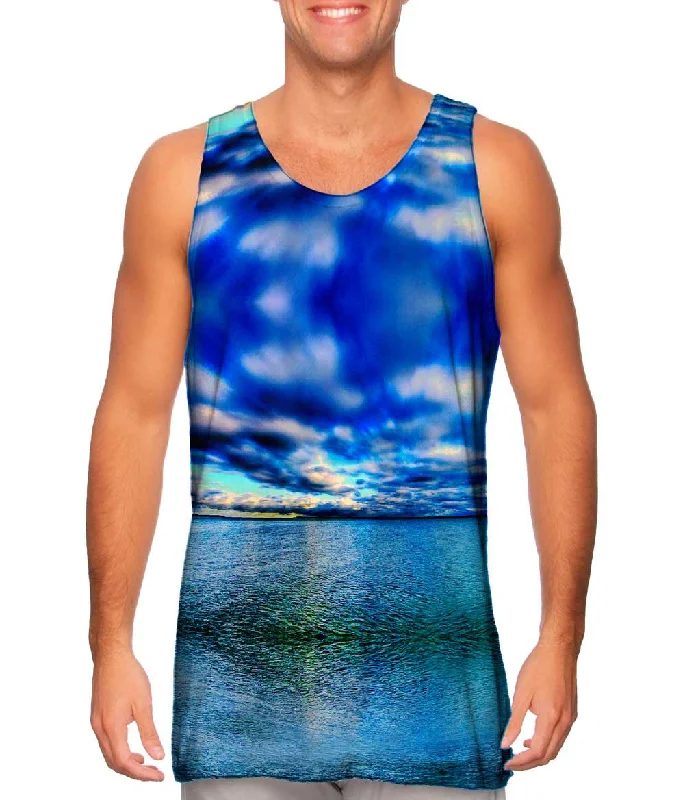 Custom Print Sleeveless Top-Oceans Future