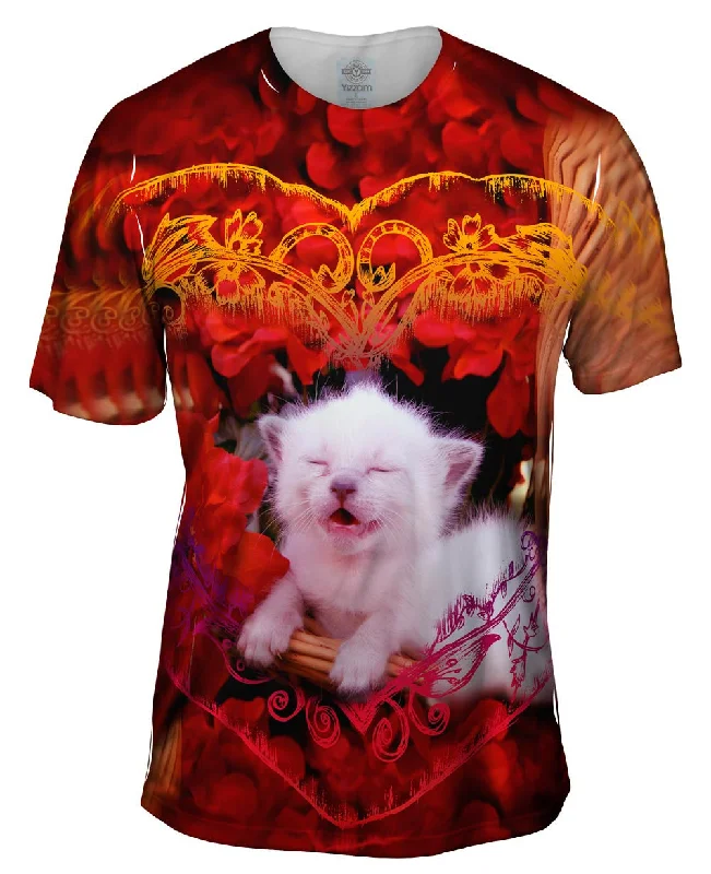 Pop Culture T-Shirt-Laughing Kitten