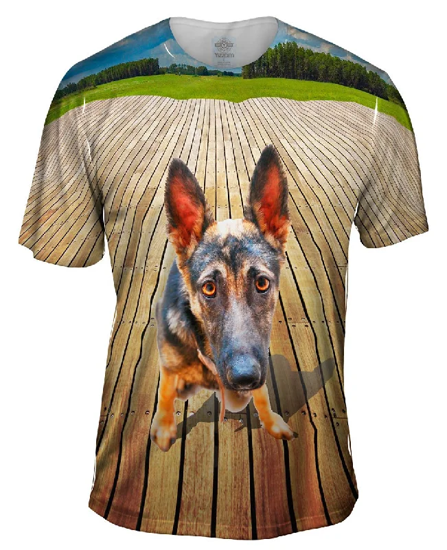 Comic Strip T-Shirt-Hilarious German Shepherd