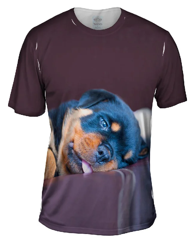 Artistic Design T-Shirt-Long Night Rottweiler