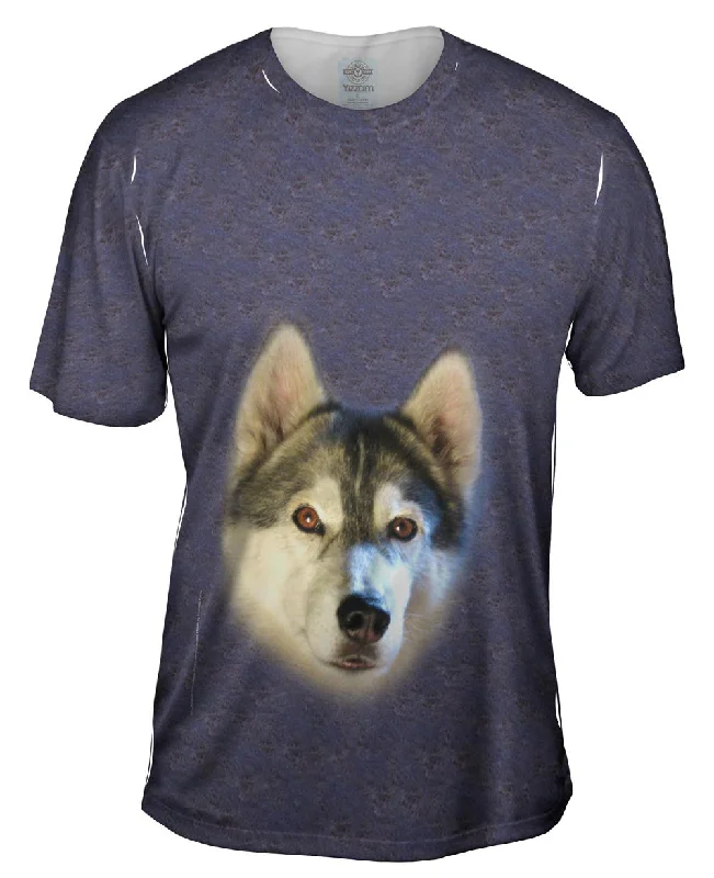 Abstract Art T-Shirt-Portrait Husky