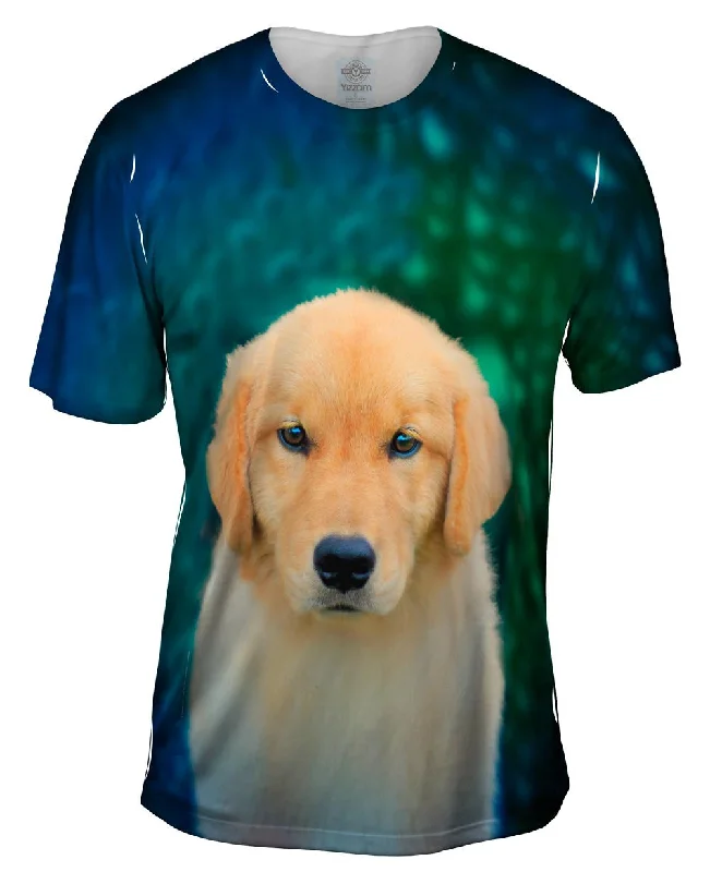 Retro Fashion T-Shirt-Golden Retriever Cute Puppy