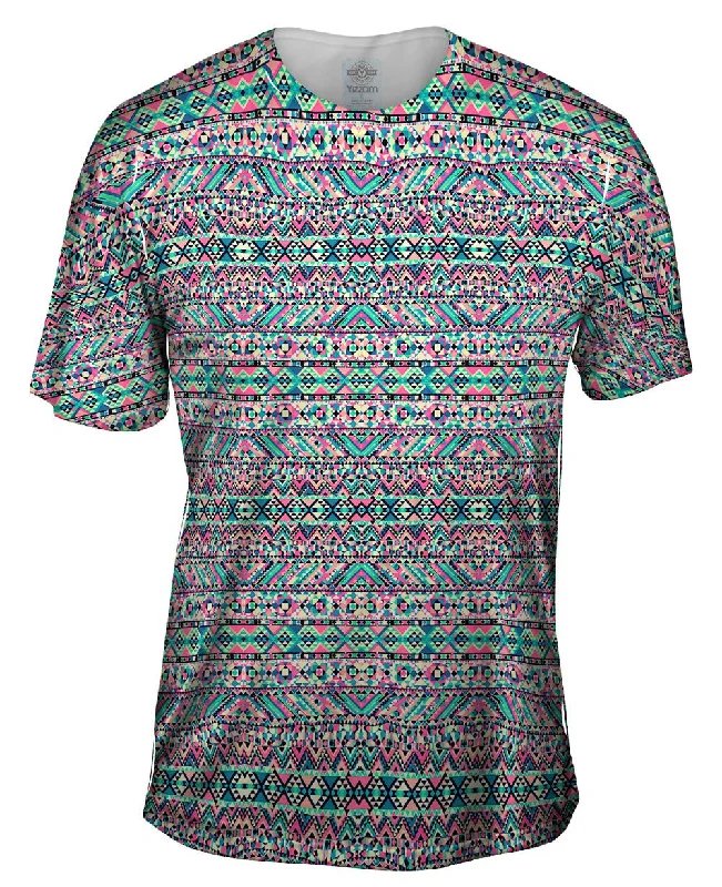 Travel Adventure T-Shirt-Muted Tribal Digital Pattern