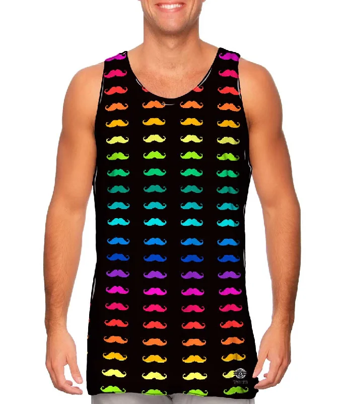 Active Lifestyle Vest-Mustache Rainbow