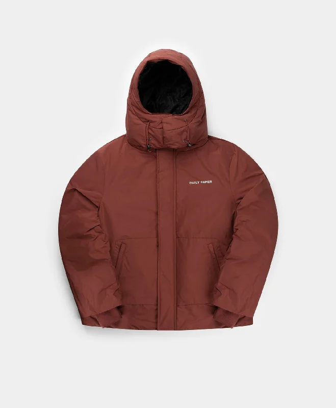 Stylish Field Jacket-Fiery Brick Red Nuraz Puffer Jacket