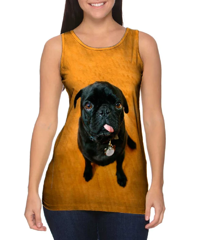 Relaxed Fit Muscle Tank-Mini Pug