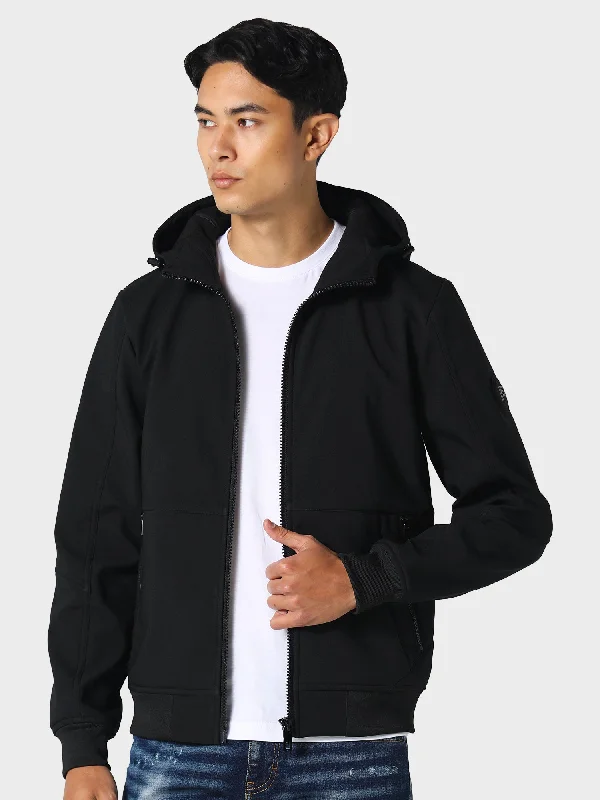 Padded Coat Jacket-Stanhop Black Jacket