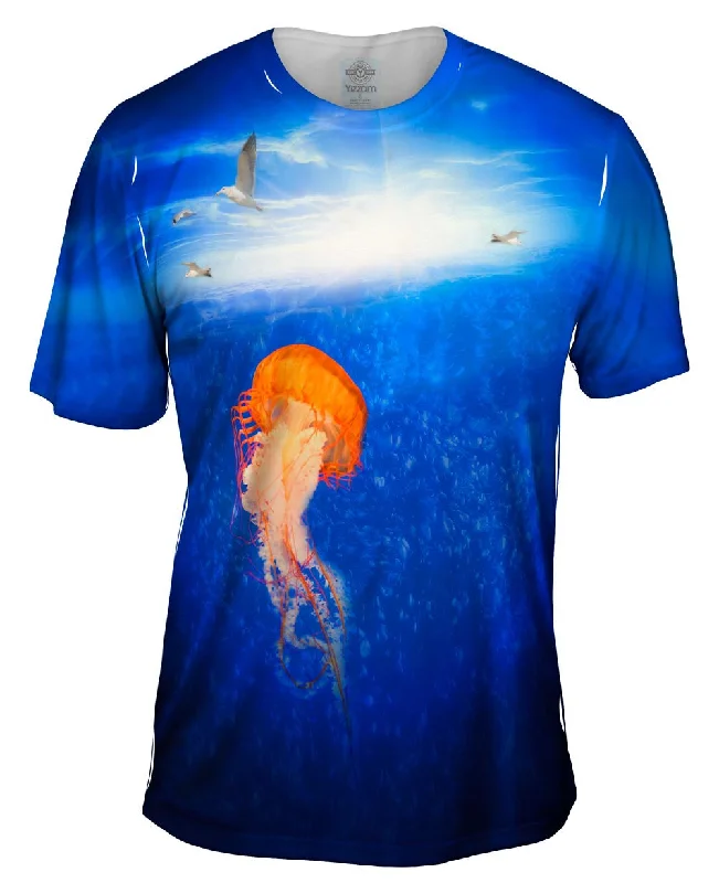 Fantasy Graphic T-Shirt-Jellyfish Horizon