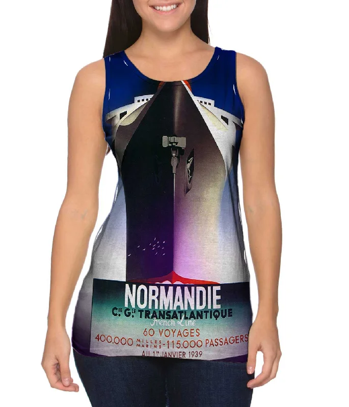 Gym Sleeveless Shirt-Normandie Transatlantique 016