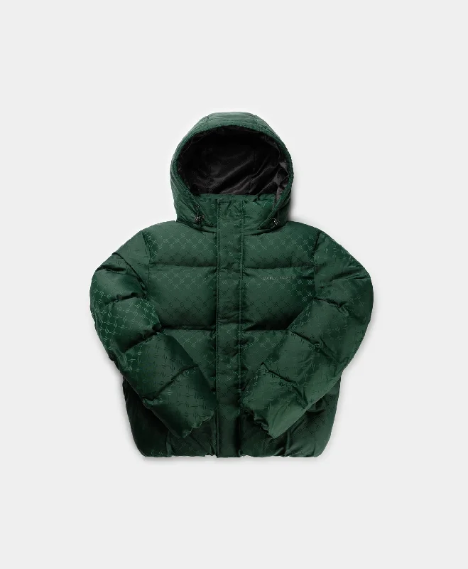 Thermal Insulated Jacket-Pine Green Ravan Puffer Jacket