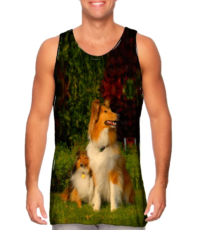 Slim Fit Tank Top-Momma Border Collie