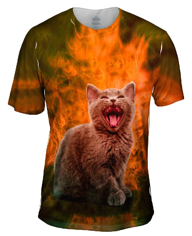 Mindfulness T-Shirt-Halloween Kitten