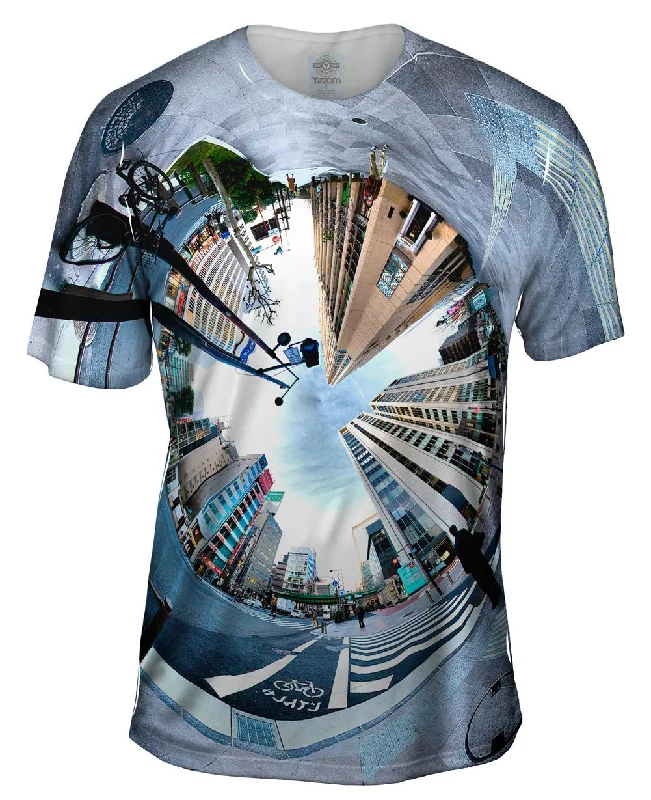 Trendy Print T-Shirt-Japan Street Corner