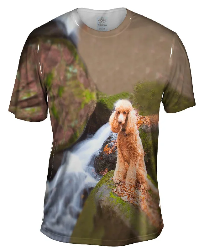 Love Heart T-Shirt-Poodle Up A Creek