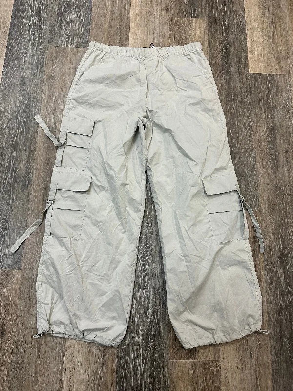 Summer Linen Pants-Pants Cargo & Utility By Zara In Tan, Size: L