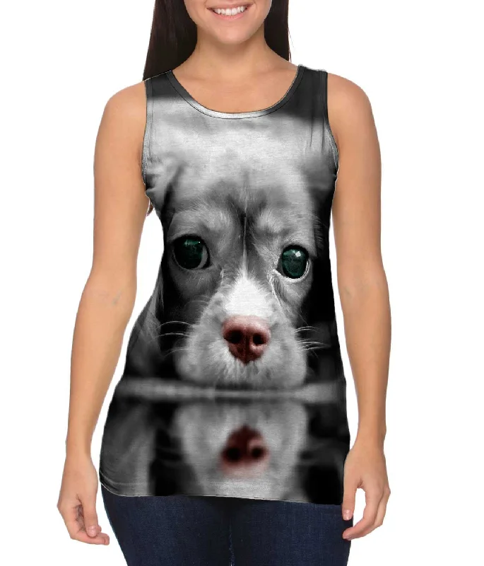 Racerback Tank Top-Monochrome Cocker Spaniel