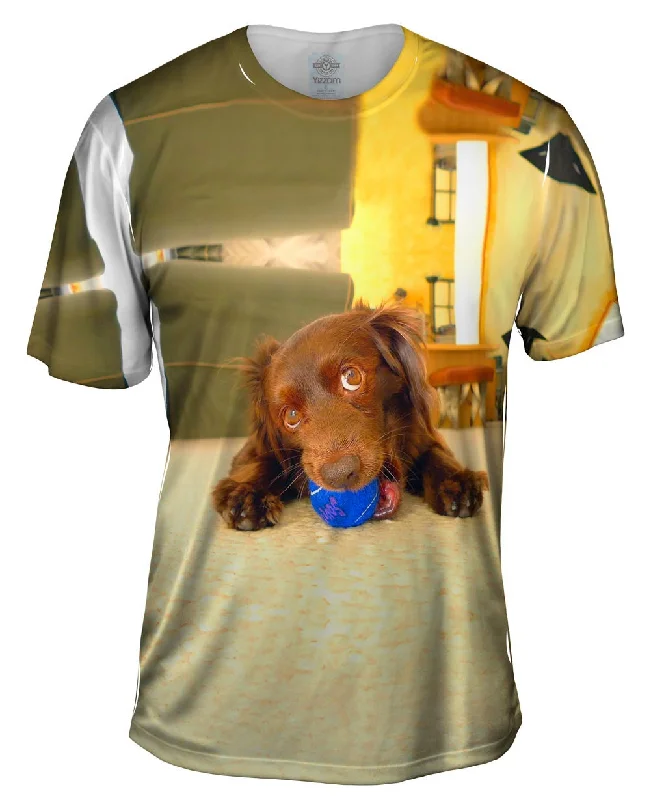 Animal Lovers T-Shirt-Playful Dachshund