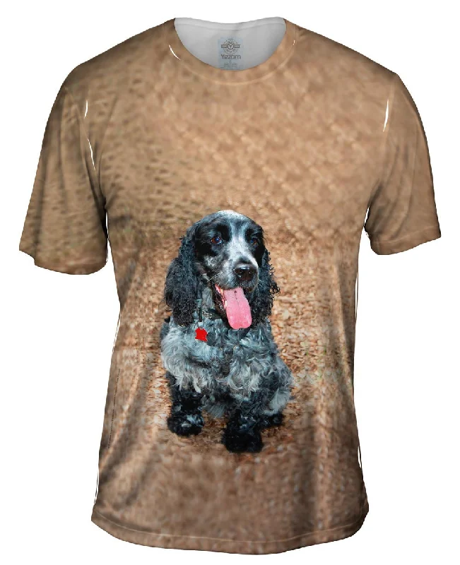 Nature Print T-Shirt-Salt And Pepper Cocker Spaniel