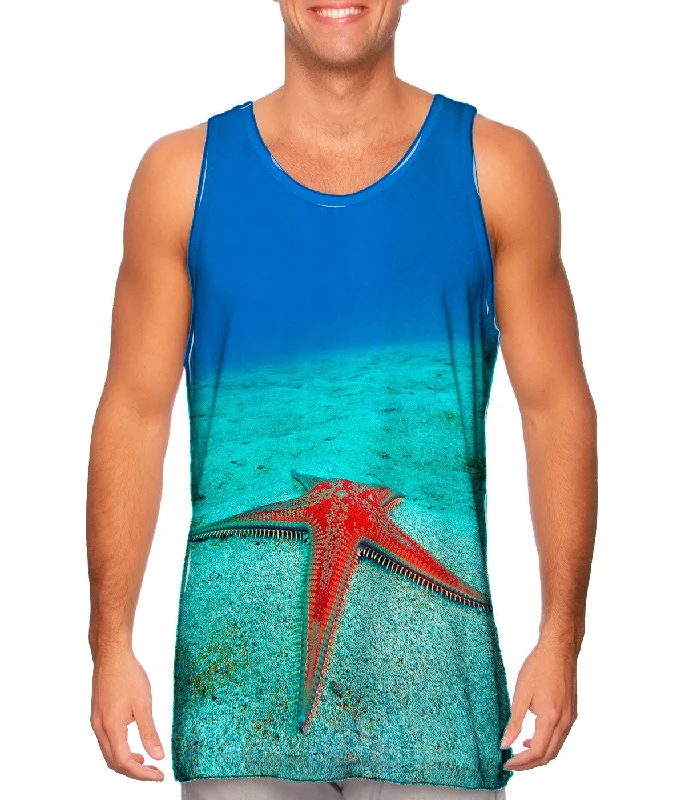 Stylish Crop Vest-Pecheur De Stars Starfish Underwater