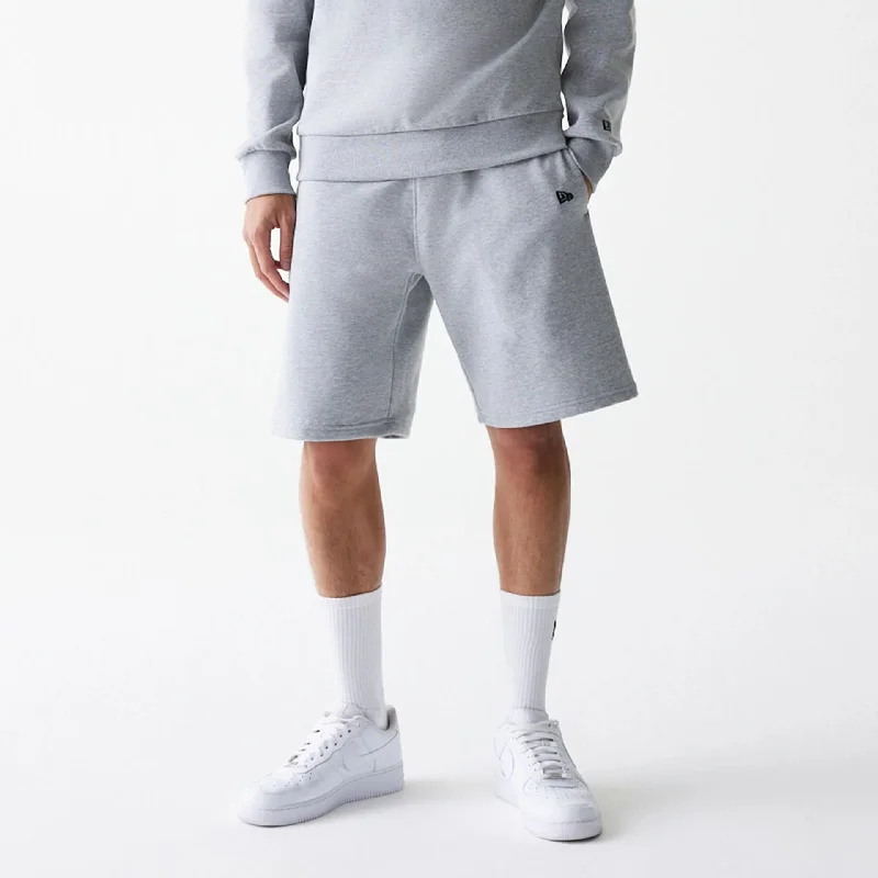 Chino Shorts-New Era Essential Grey Oversized Shorts