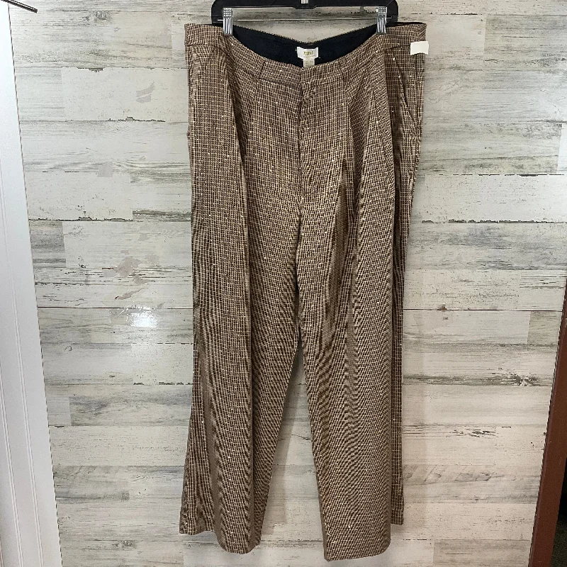 Loose Fit Jeans-Pants Dress By Maeve In Brown, Size: 24