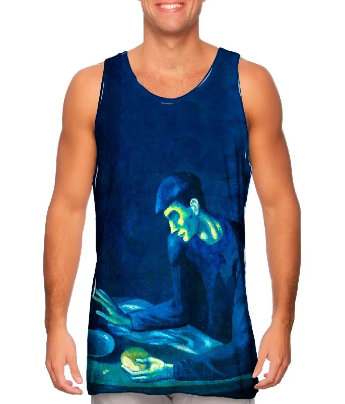 Basic Cotton Tank Top-Pablo Picasso - "The Blind Mans Meal" (1903)