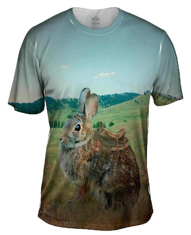 Simple Plain T-Shirt-Ranch Bunny