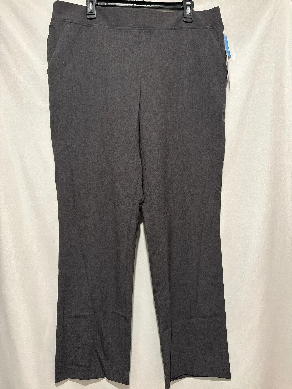 Tailored Fit Pants-Pants Dress By Time And Tru In Grey, Size: Xl