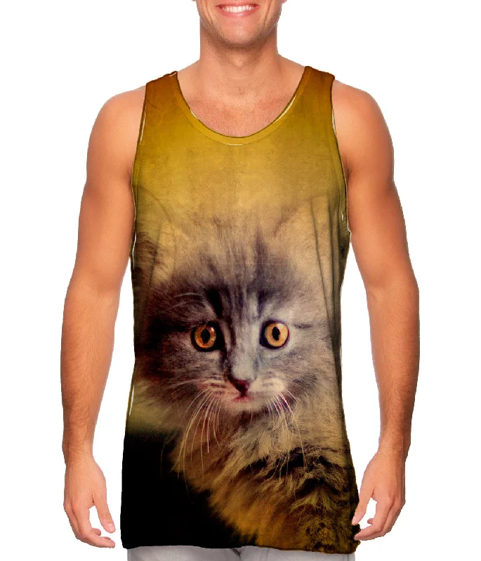 Relaxed Fit Muscle Tank-Oldie Kitten