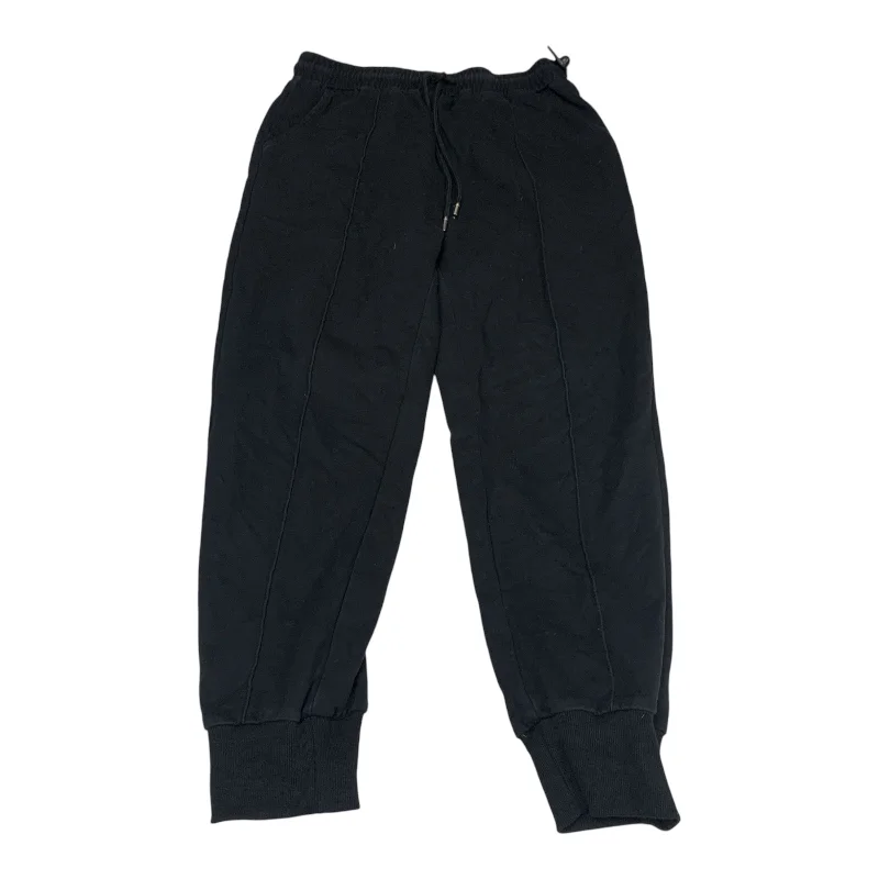 Trendy Leather Joggers-Athletic Pants By Clothes Mentor In Black, Size: L