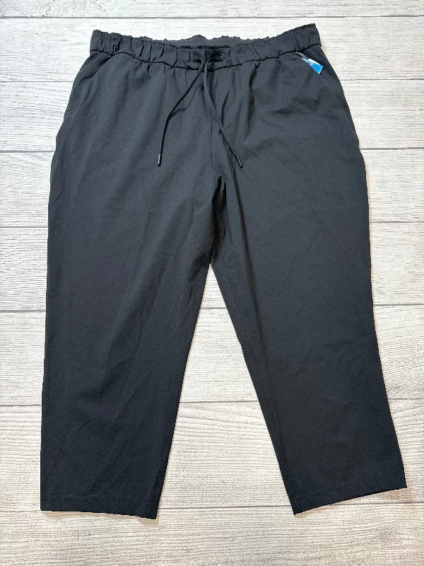 Cotton Jogger Pants-Athletic Pants By Lululemon In Black, Size: 20