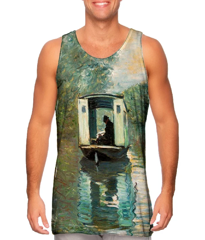 Graphic Design Tank-Monet -"Le Bateau Atelier" (1876)