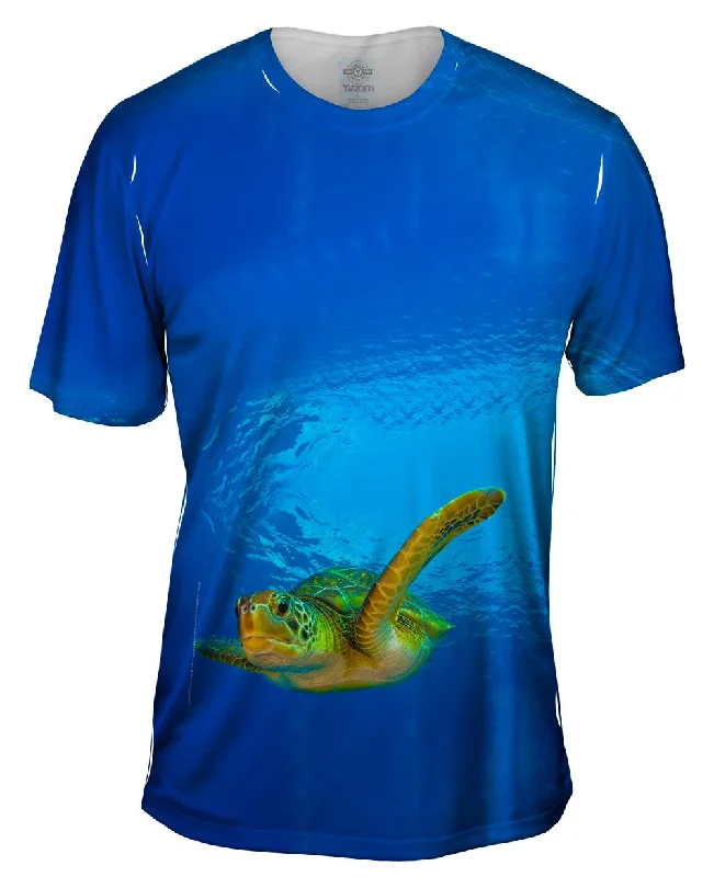 Superhero T-Shirt-Green Turtle Underwater