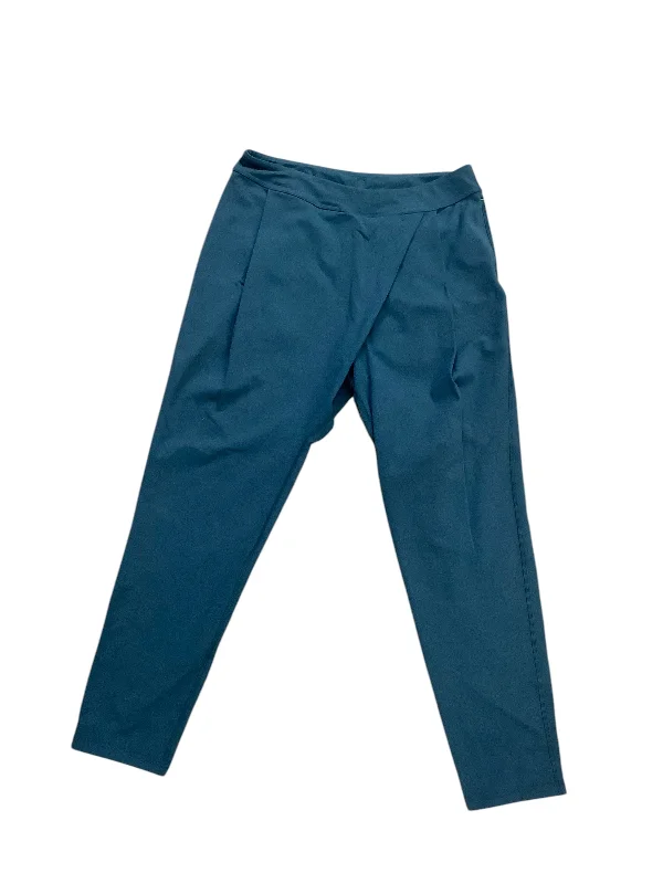 Casual Palazzo Pants-Athletic Pants By Lululemon In Teal, Size: L