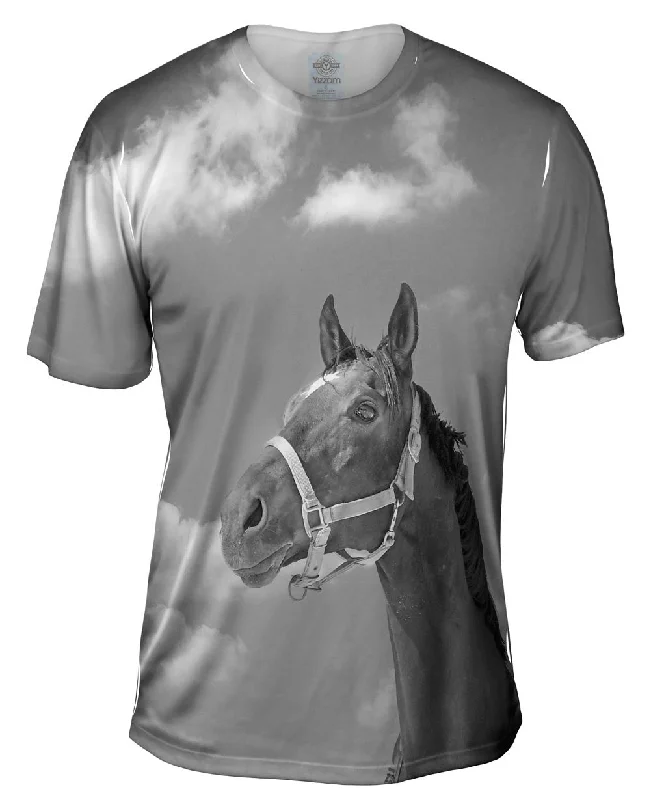 Funny Sayings T-Shirt-Monochrome Adventure Horse