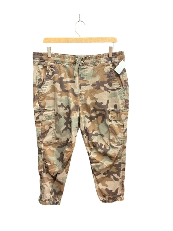 Summer Linen Pants-Pants Joggers By Polo Ralph Lauren In Camouflage Print, Size: 12