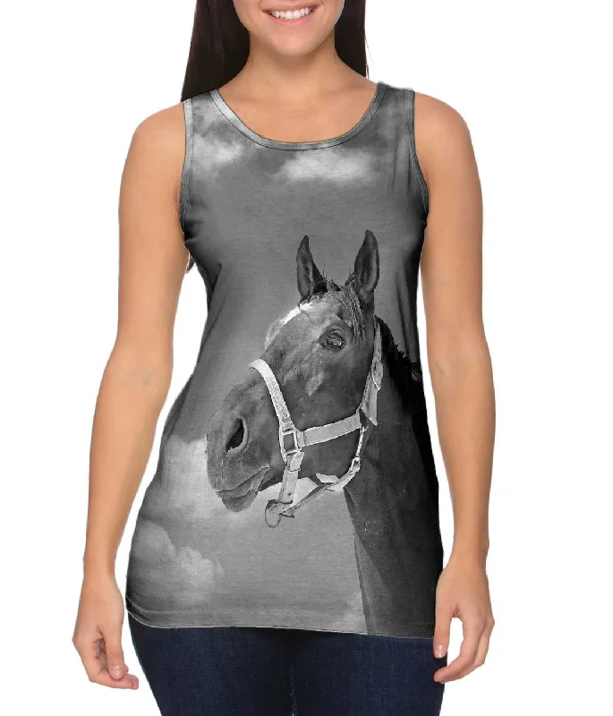 Vintage Muscle Tank-Monochrome Adventure Horse