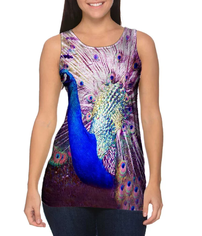 Summer Beach Tank-Peacock In Bloom