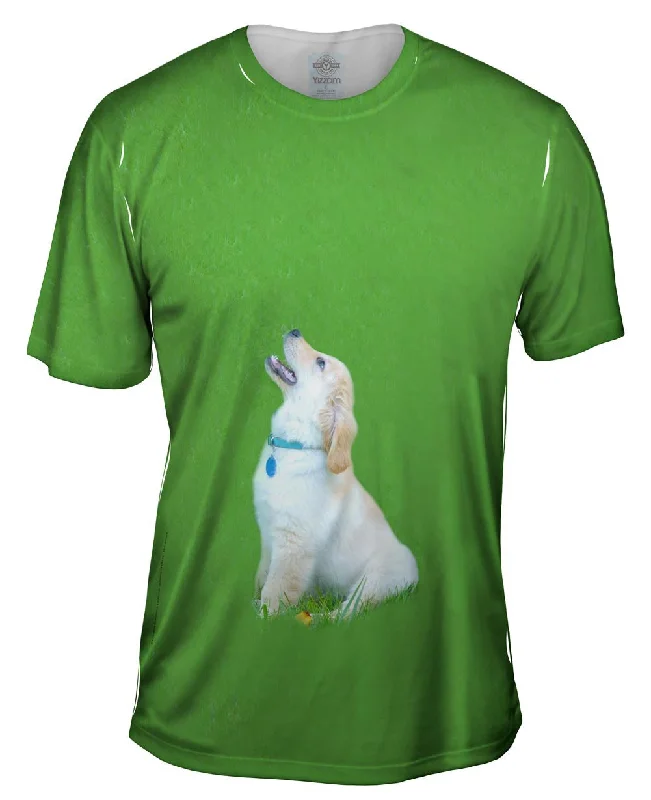 Custom Printed T-Shirt-Singing Golden Retriever