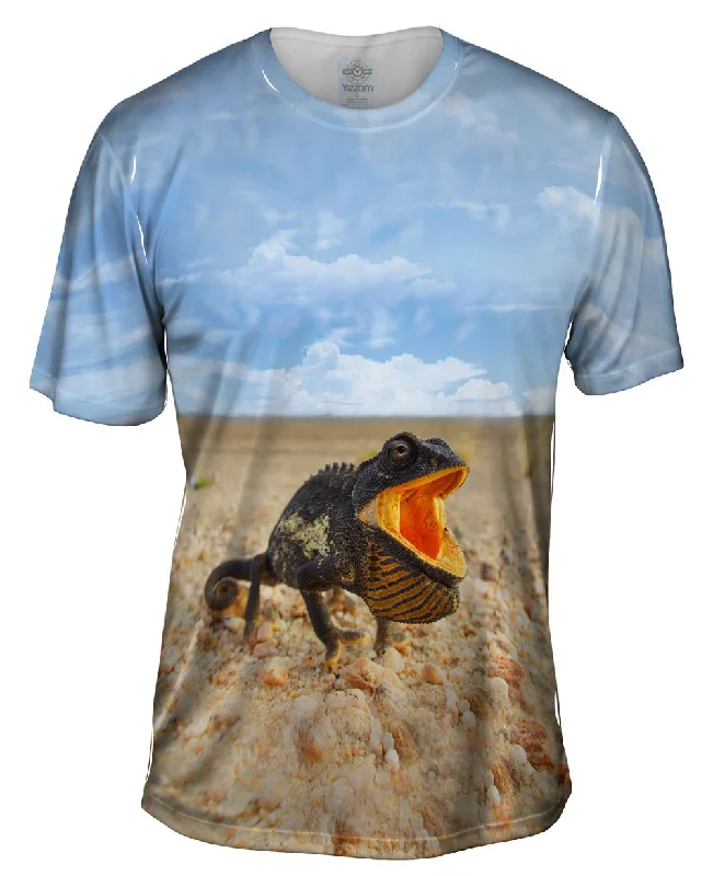 Travel T-Shirt-I Can Eat A Cow Chameleon