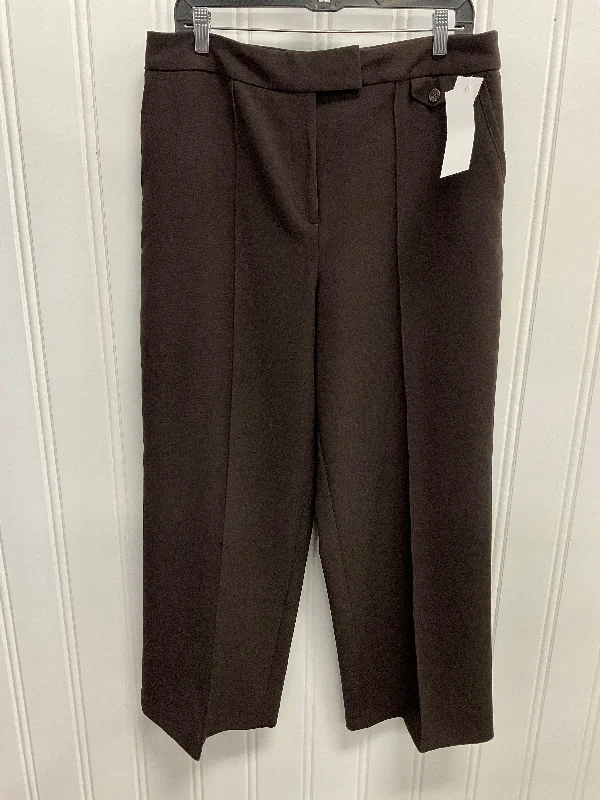 Comfortable Denim Joggers-Pants Dress By Liz Claiborne In Brown, Size: 14p