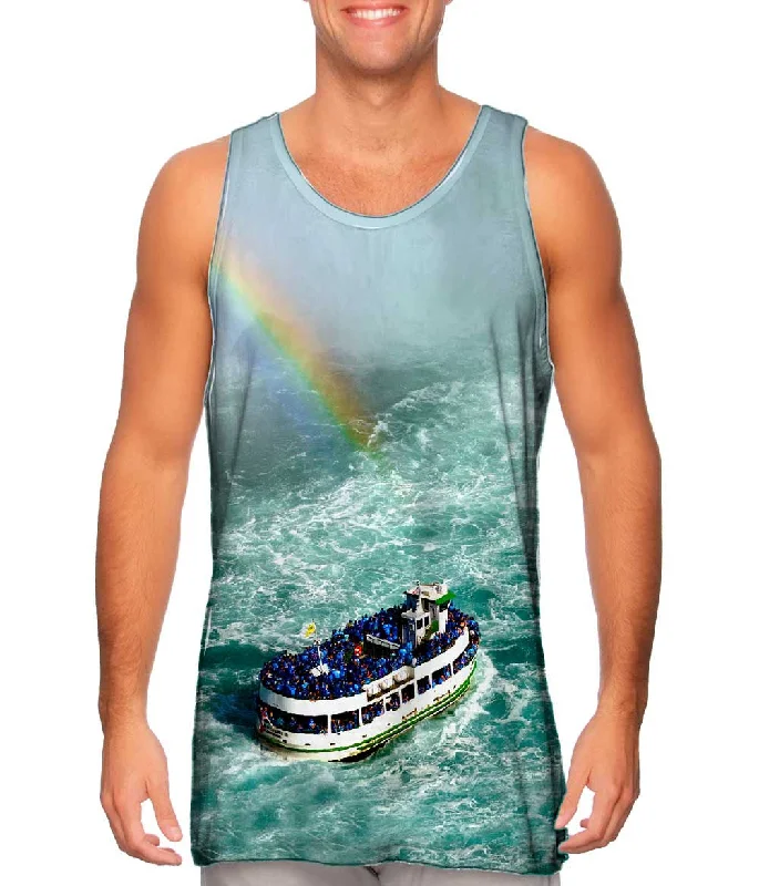 Fashion Tank for Women-Niagara Falls Mist Rainbow