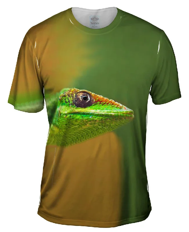 Christmas Graphic T-Shirt-Green Lizard